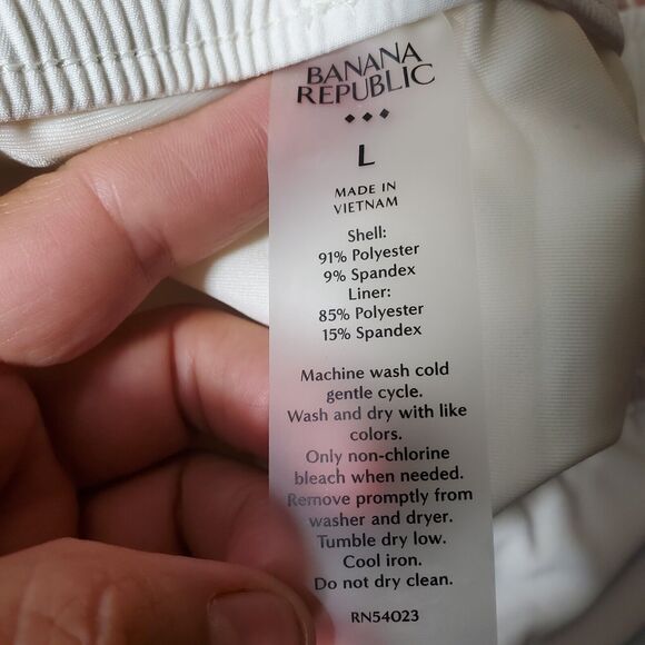 Banana Republic Beige Shorts Size Large NWT Reg $55.00 - Picture 4 of 9